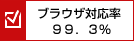 ブラウザ対応率99.3％