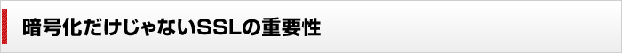 SSL活用ガイド　暗号化だけじゃないSSLの重要性