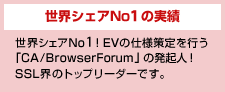 世界シェアNo2の実績