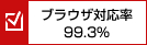 ブラウザ対応率99.3％