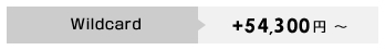 Wildcaed　+57,000円～